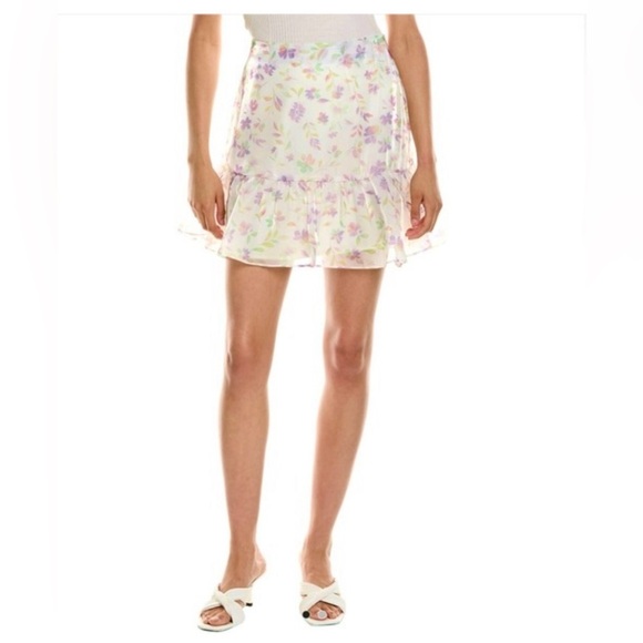 Wildfox Sidney Skirt, Color Snow White Ombrr Leaves, Size Medium, NWT - Picture 1 of 8